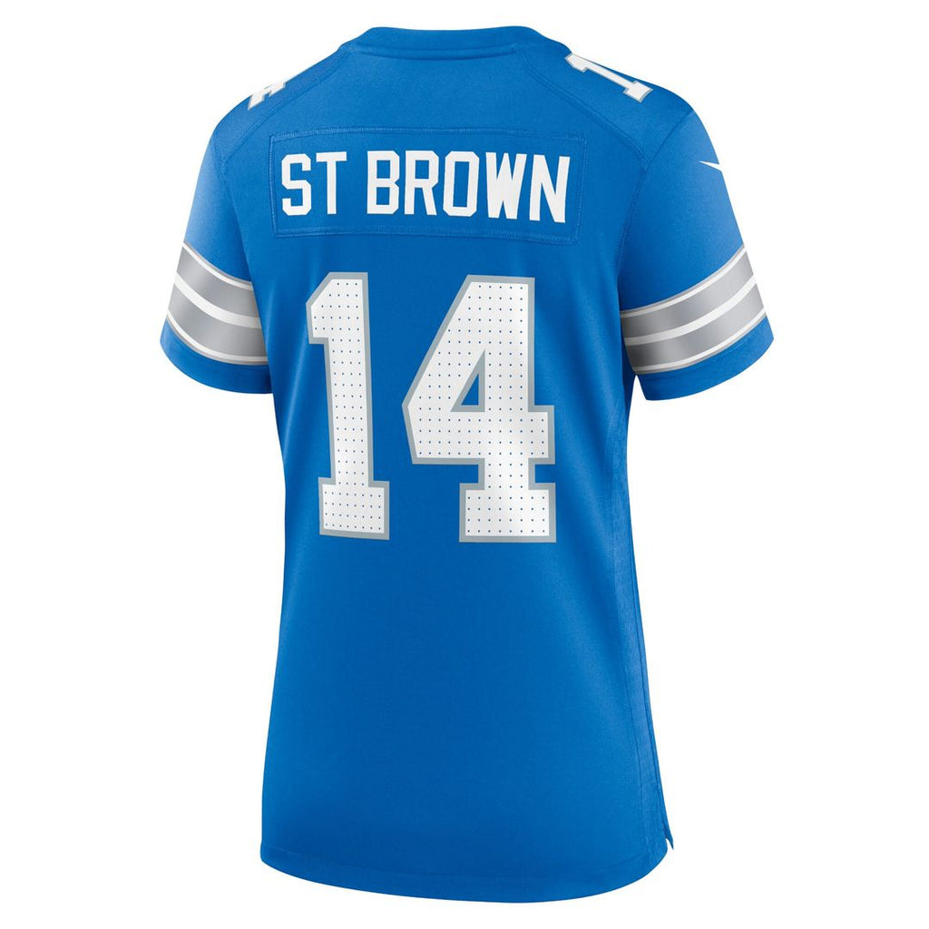 Amon-Ra St. Brown Detroit Lions Women's Team Game Jersey - Blue