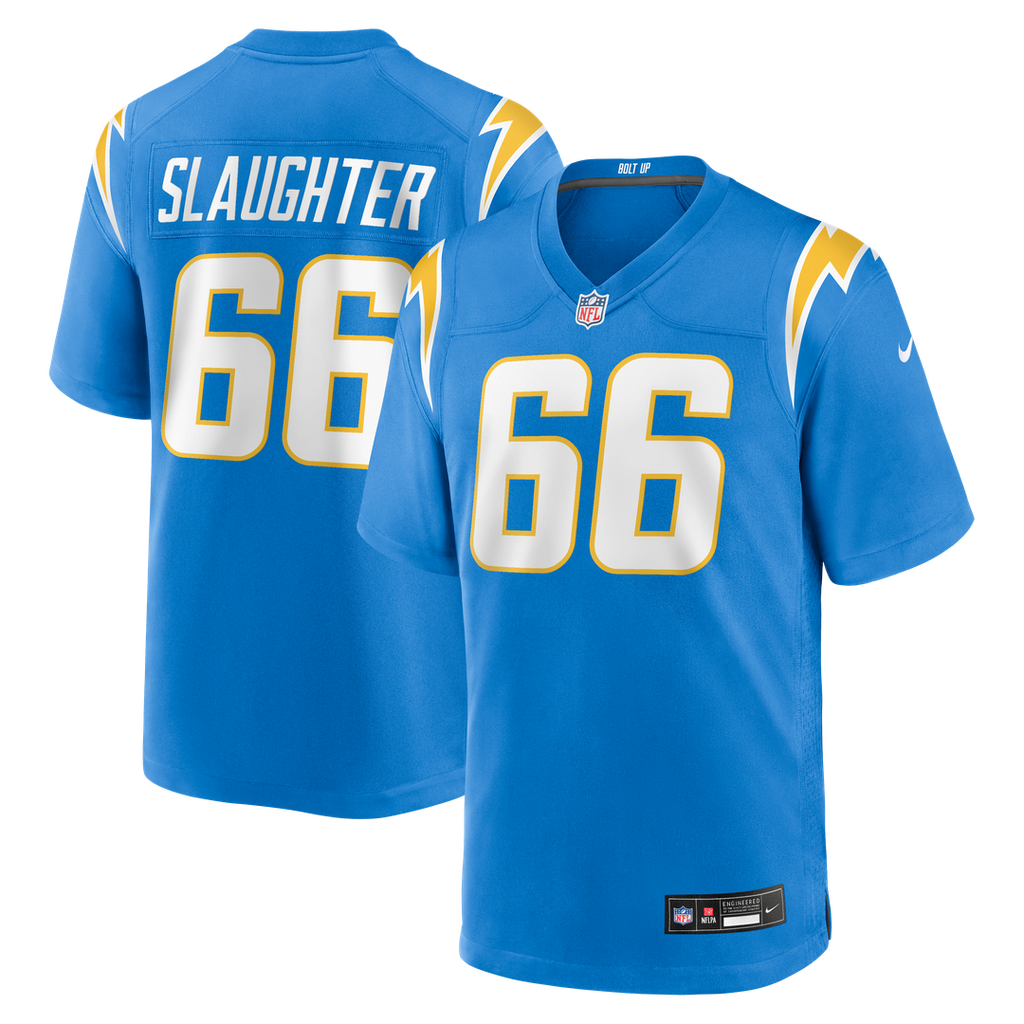 Jake Slaughter Los Angeles Chargers Team Game Jersey - Powder Blue