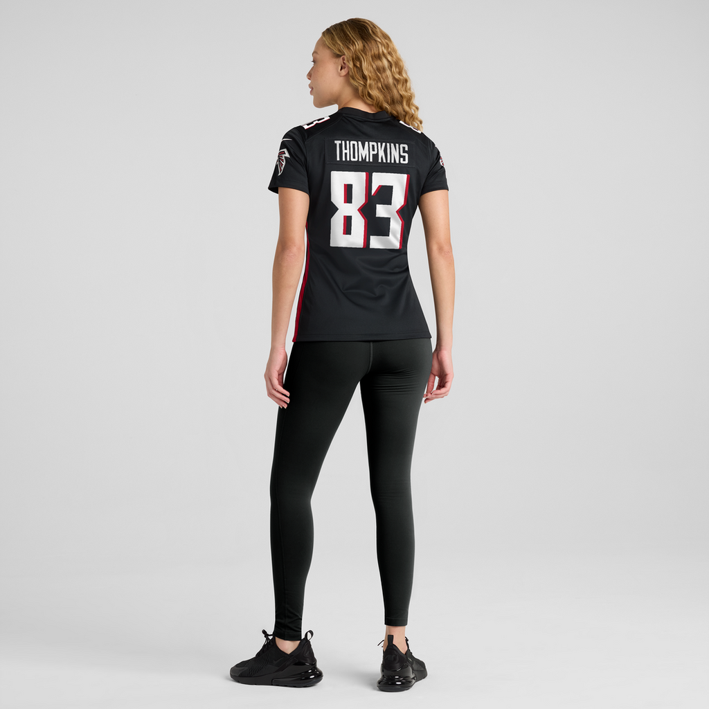 Deven Thompkins Atlanta Falcons Women's Team Game Jersey - Black