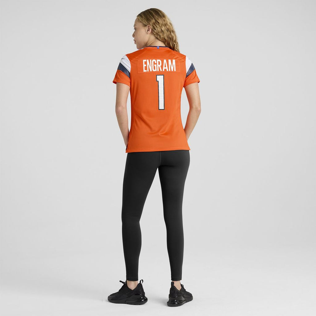 Evan Engram Denver Broncos Women's Team Game Jersey - Orange