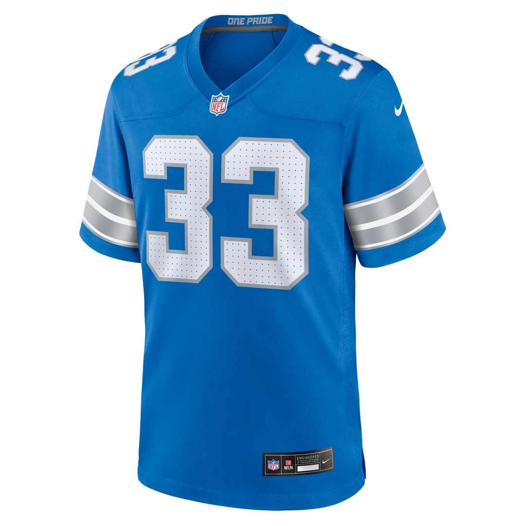 Sione Vaki Detroit Lions Team Game Jersey - Blue