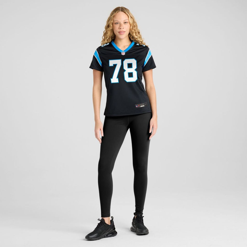 Popo Aumavae Carolina Panthers Women's Team Game Jersey - Black