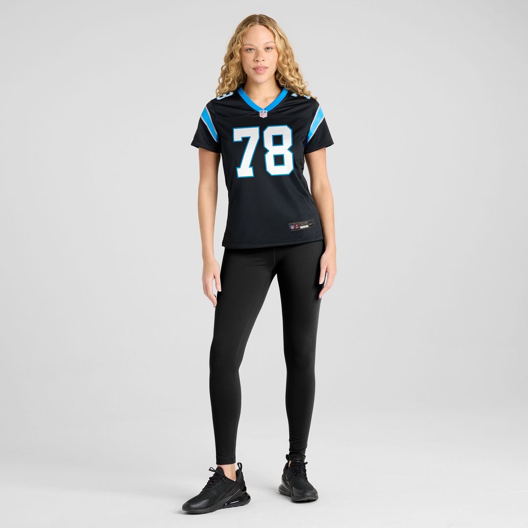 Popo Aumavae Carolina Panthers Women's Team Game Jersey - Black