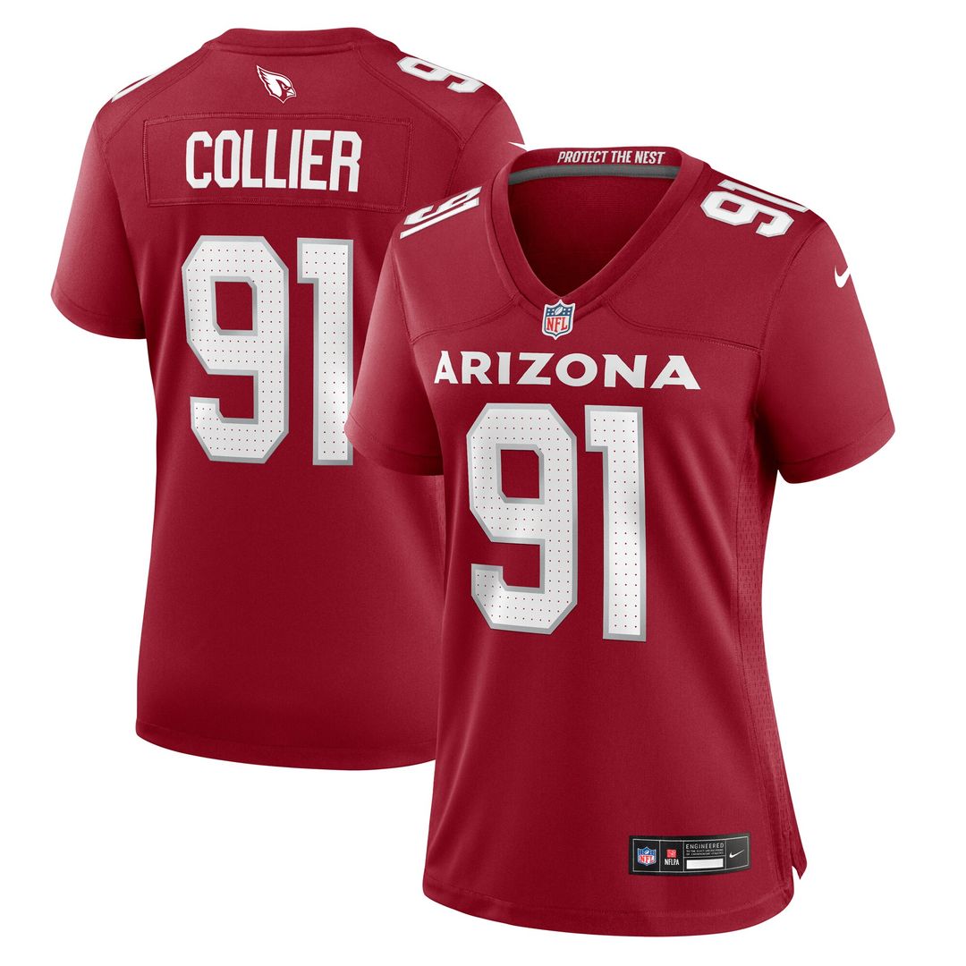 L.J. Collier Arizona Cardinals Women's Game Jersey - Cardinal