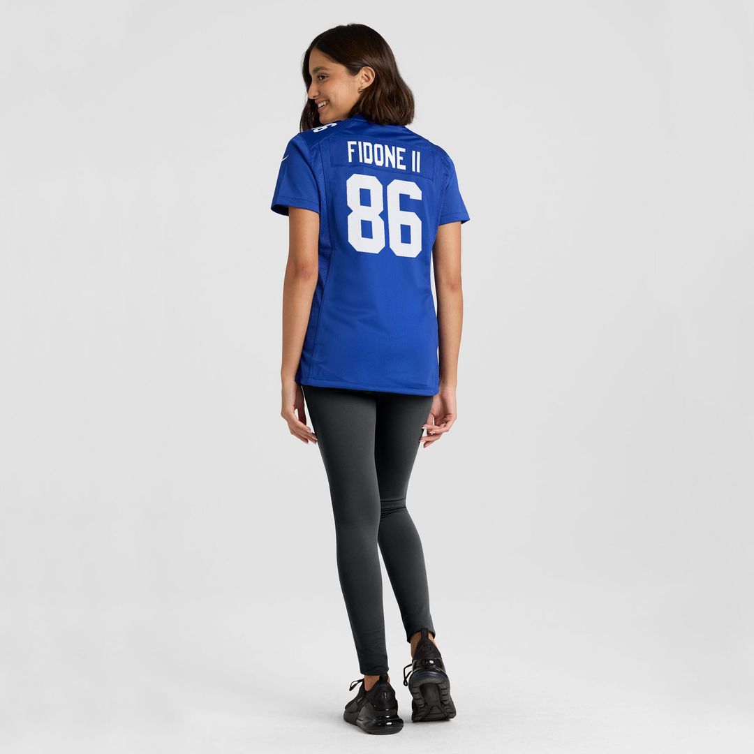 Thomas Fidone II New York Giants Women's Team Game Jersey - Royal