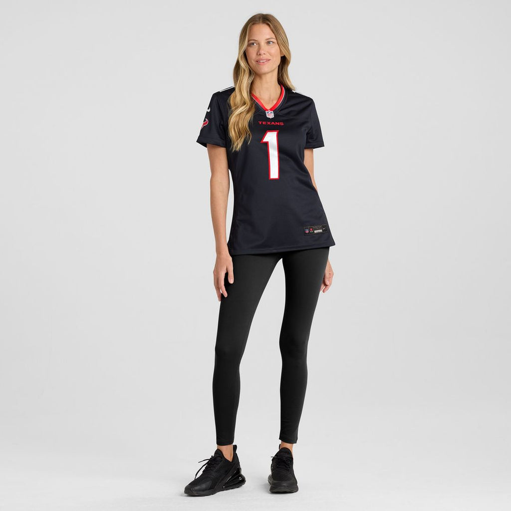 Houston Texans Women's #1 Mom Game Jersey - Navy