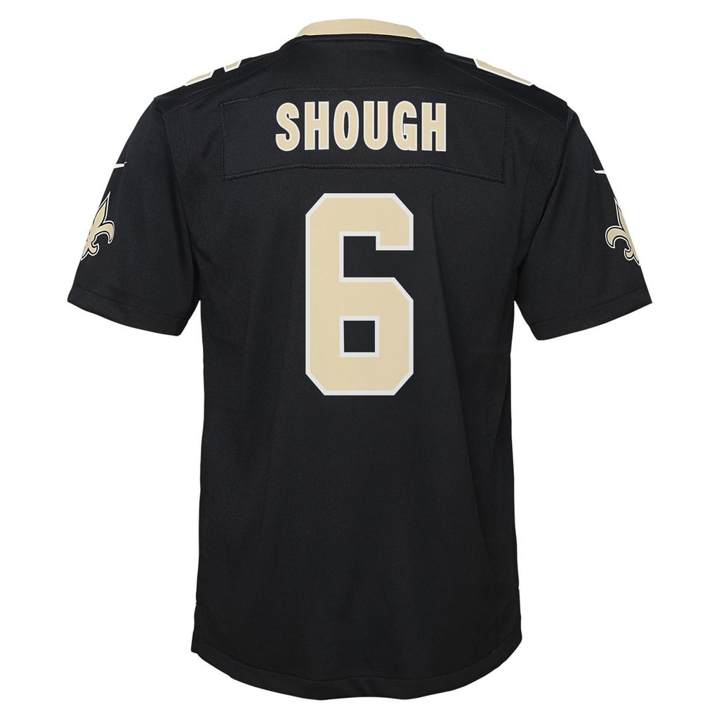 Tyler Shough New Orleans Saints Youth Team Game Jersey - Black