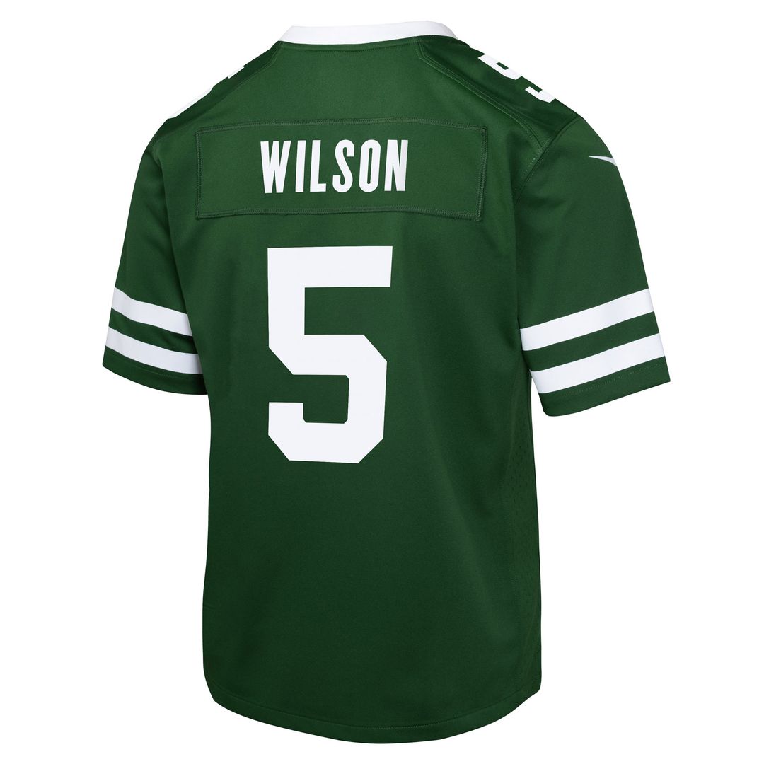 Garrett Wilson New York Jets Youth Game Jersey - Green