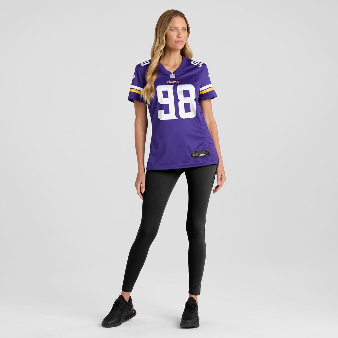 Bo Richter Minnesota Vikings Women's Team Game Jersey - Purple