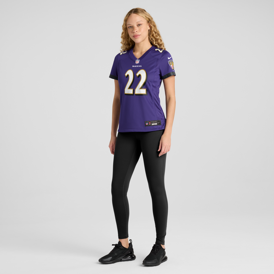 Derrick Henry Baltimore Ravens Women's Game Player Jersey - Purple