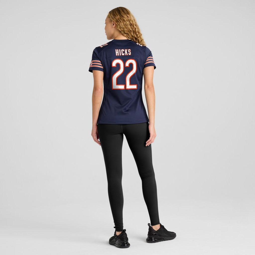 Elijah Hicks Chicago Bears Women's Team Game Jersey - Navy