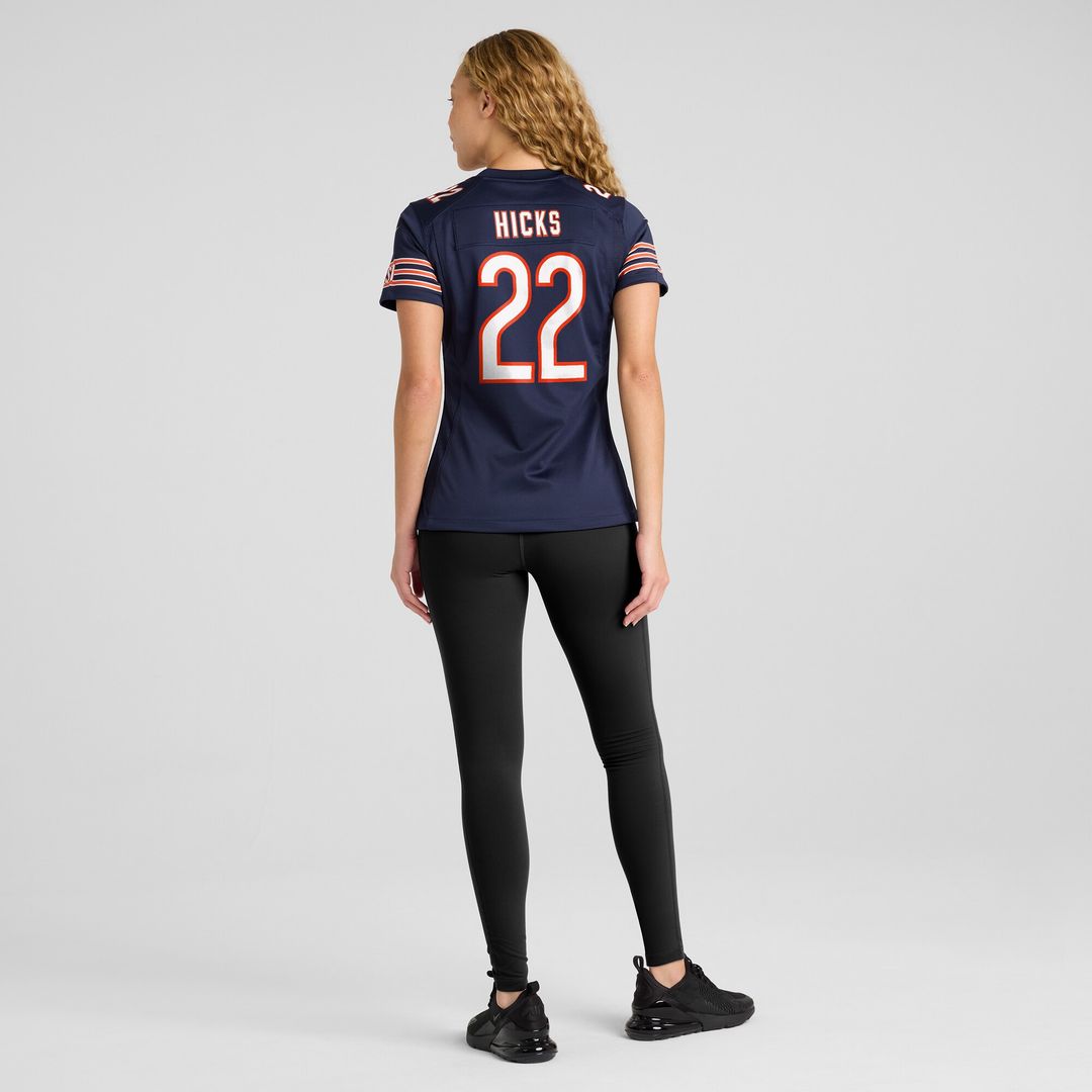 Elijah Hicks Chicago Bears Women's Team Game Jersey - Navy