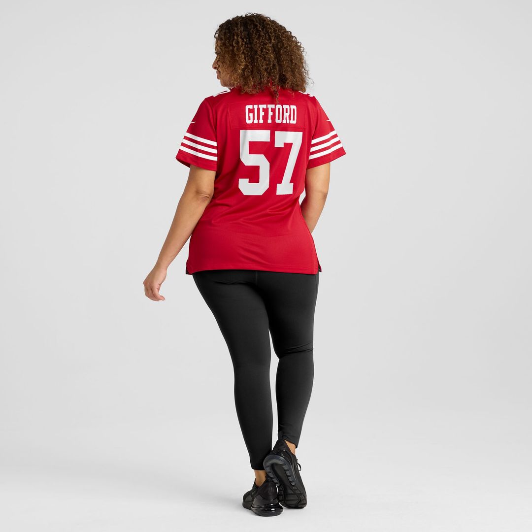 Luke Gifford San Francisco 49ers Women's Team Game Jersey - Scarlet