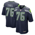 Grey Zabel Seattle Seahawks Team Game Jersey - Navy