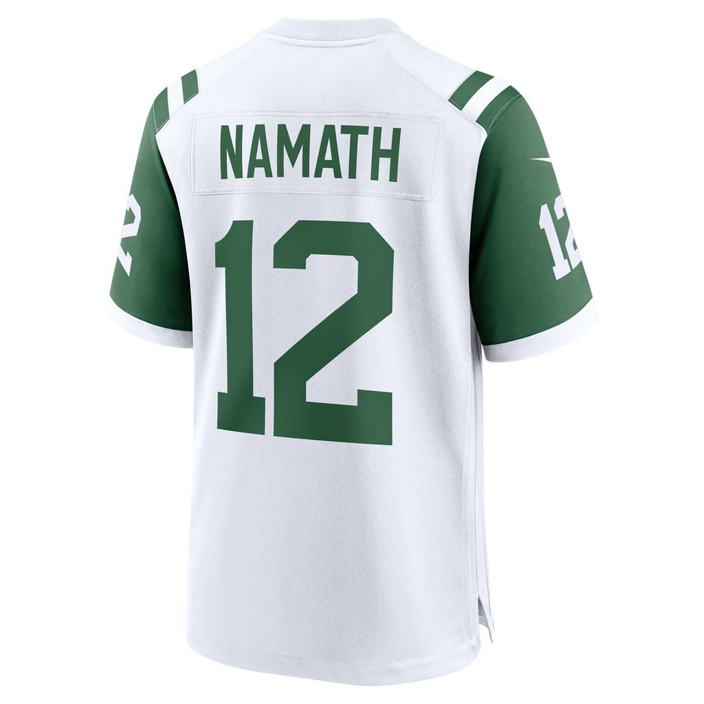 Joe Namath New York Jets Classic Alternate Retired Player Game Jersey - White