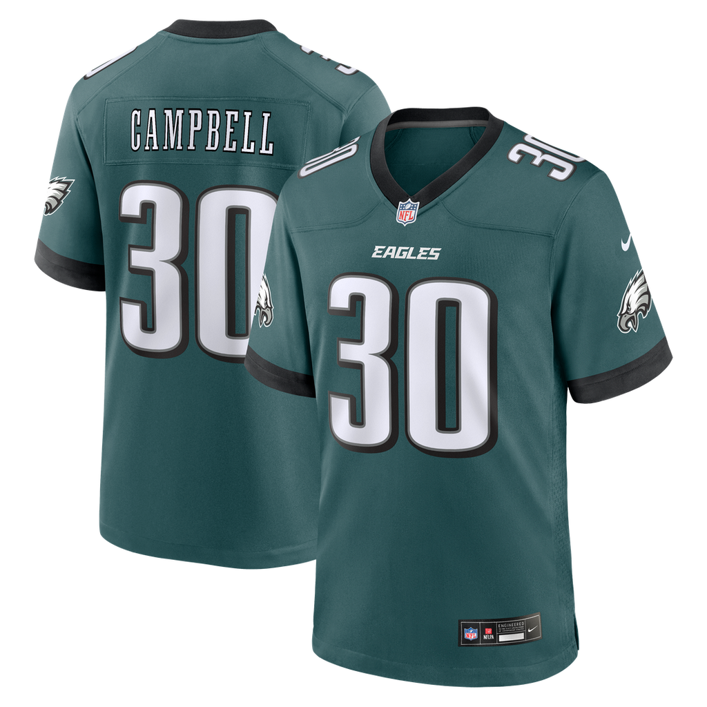 Jihaad Campbell Philadelphia Eagles Game Player Jersey - Green