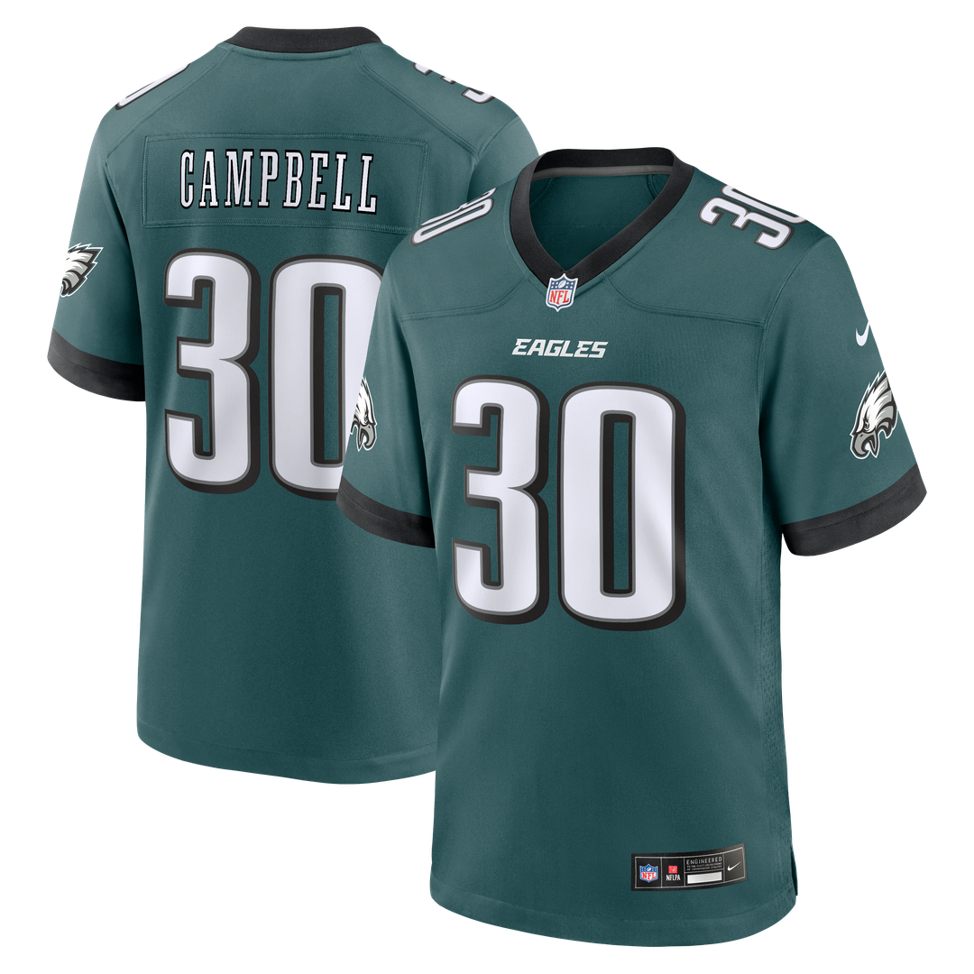 Jihaad Campbell Philadelphia Eagles Game Player Jersey - Green