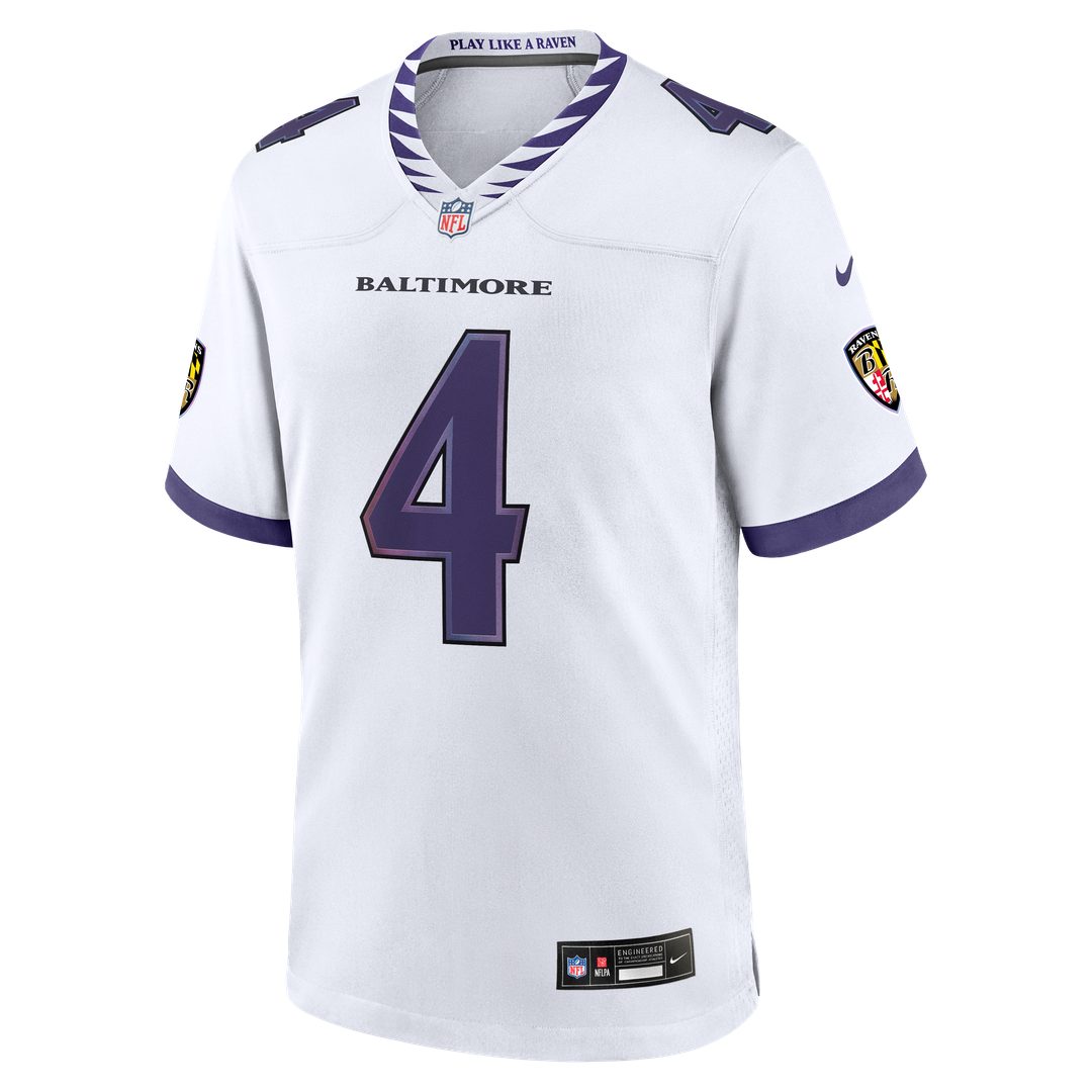 Zay Flowers Baltimore Ravens Alternate Game Jersey - Purple