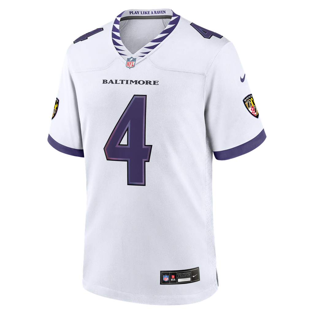 Zay Flowers Baltimore Ravens Alternate Game Jersey - Purple