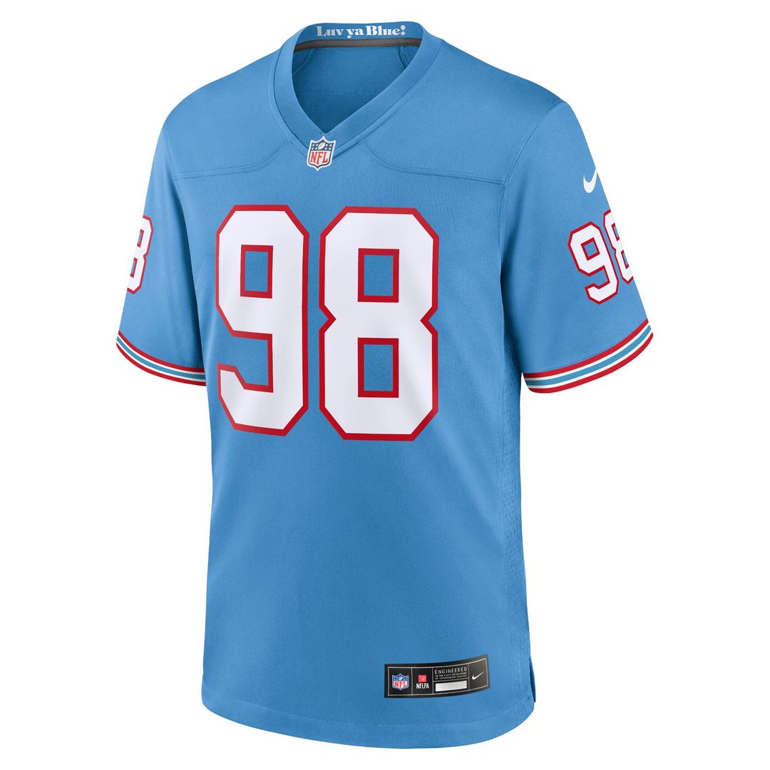 Jeffery Simmons Tennessee Titans Youth Game Jersey - Light Blue