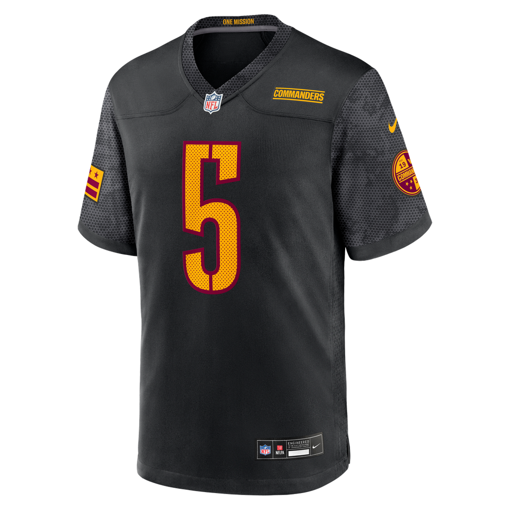 Jayden Daniels Washington Commanders Alternate Game Player Jersey - Black