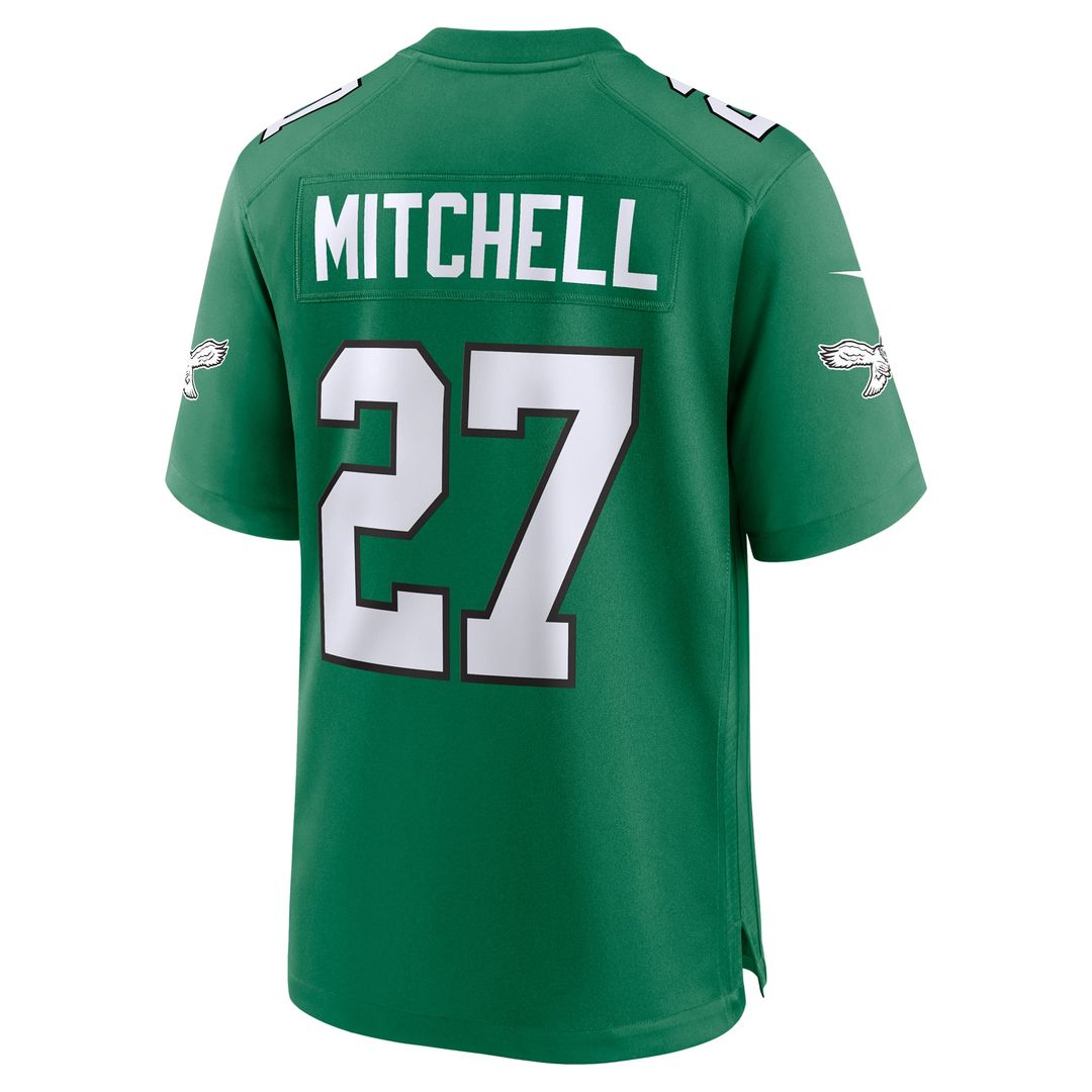 Quinyon Mitchell Philadelphia Eagles Team Game Jersey - Midnight Green