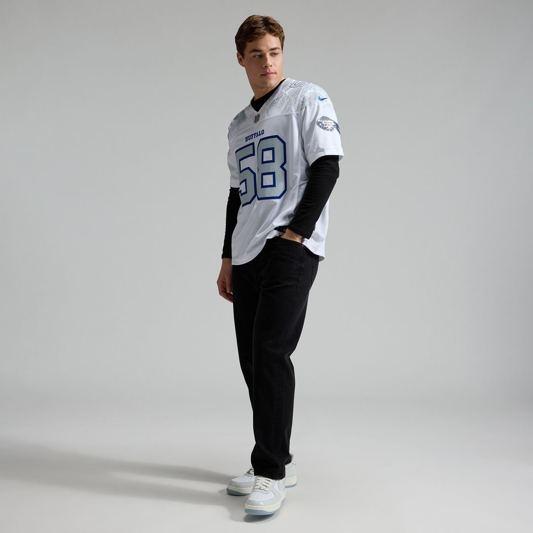 Matt Milano Buffalo Bills 2025 Rivalries Collection Stitched Limited Jersey - White
