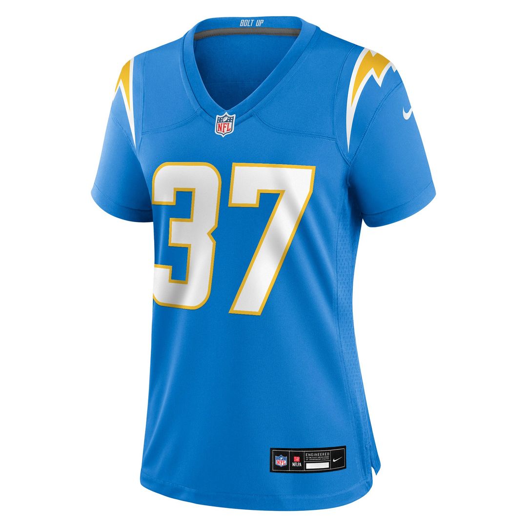Oladokun Los Angeles Chargers Women's Team Game Jersey - Powder Blue