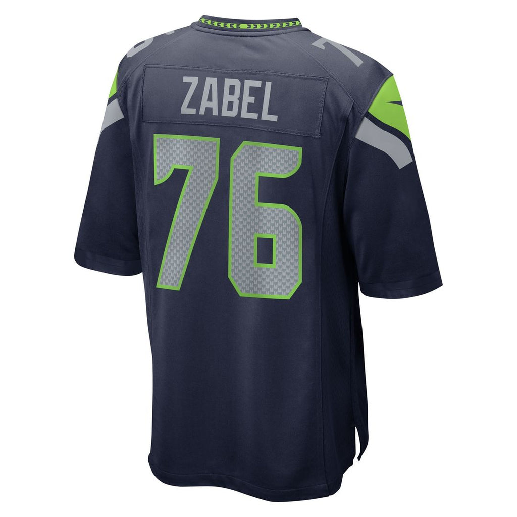 Grey Zabel Seattle Seahawks Team Game Jersey - Navy