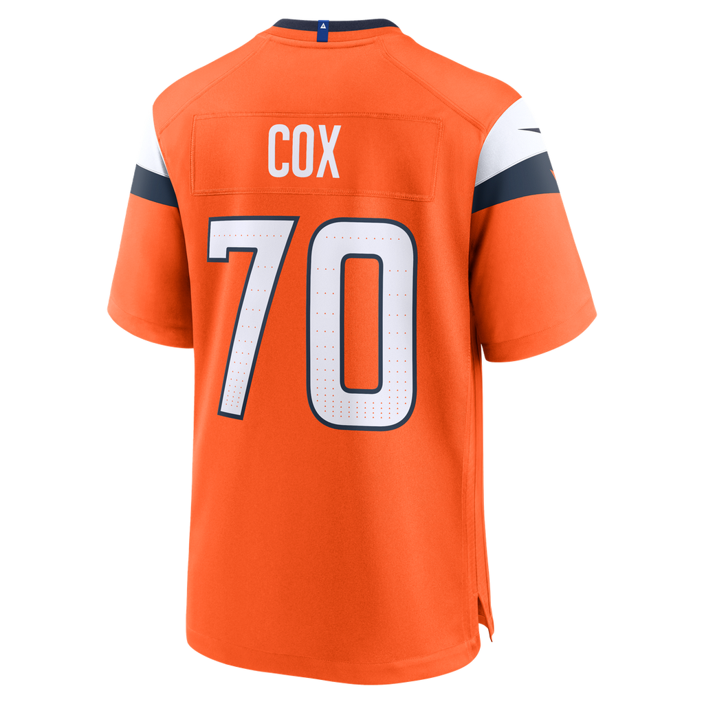 Marques Cox Denver Broncos Team Game Jersey - Orange