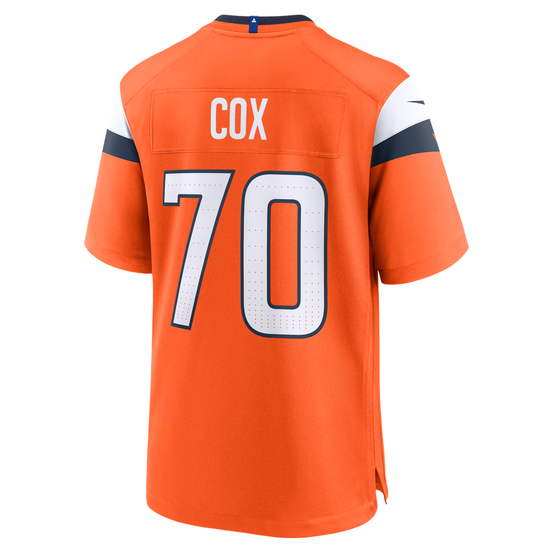 Marques Cox Denver Broncos Team Game Jersey - Orange