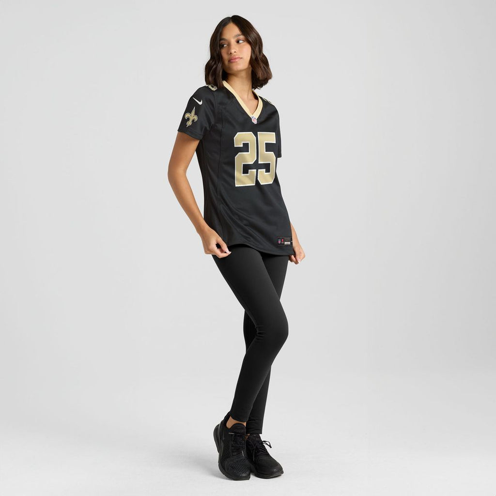 Rejzohn Wright New Orleans Saints Women's Team Game Jersey - Black