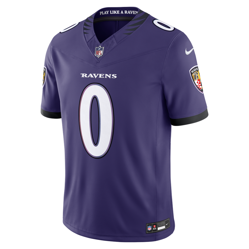 Roquan Smith Baltimore Ravens Vapor F.U.S.E. Stitched Limited Jersey - Purple