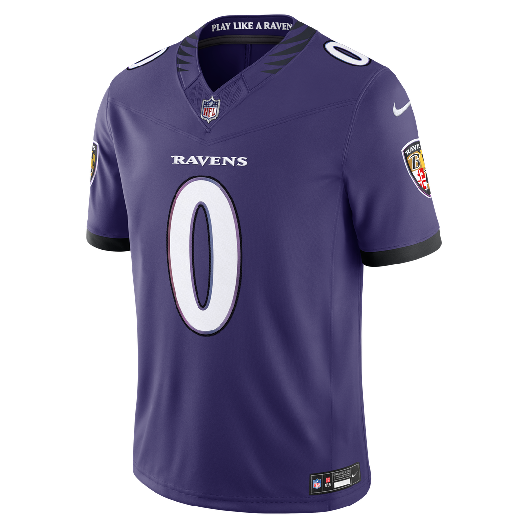 Roquan Smith Baltimore Ravens Vapor F.U.S.E. Stitched Limited Jersey - Purple