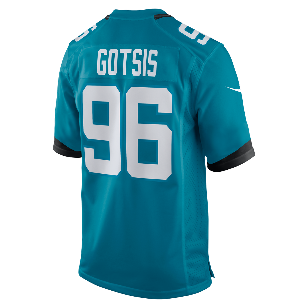 Adam Gotsis Jacksonville Jaguars Game Jersey - Teal