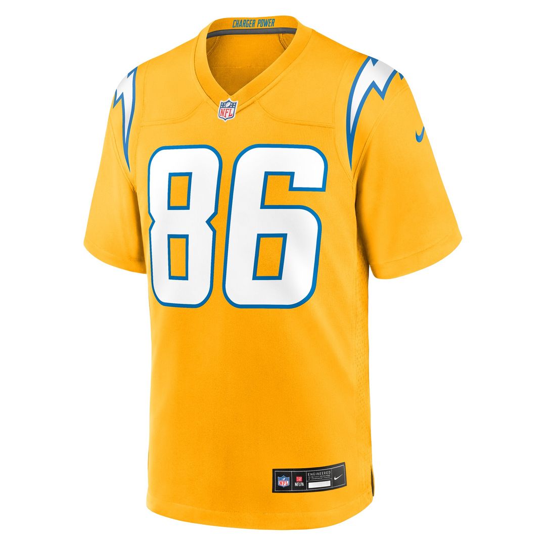 Oronde Gadsden Los Angeles Chargers Alternate Charger Power Game Jersey - Gold