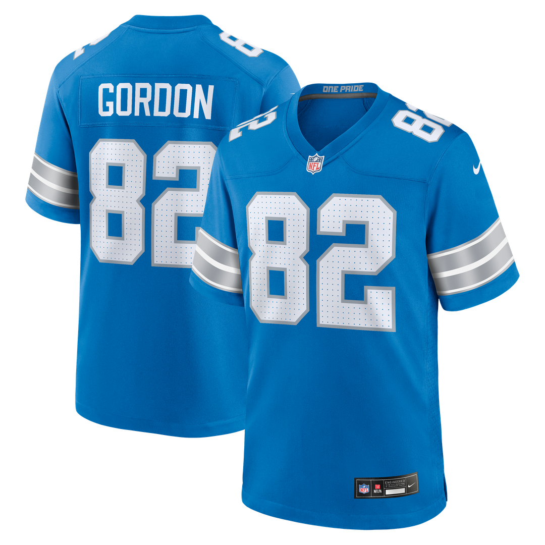Thomas Gordon Detroit Lions Team Game Jersey - Blue