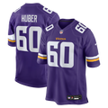 Joe Huber Minnesota Vikings Team Game Jersey - Purple