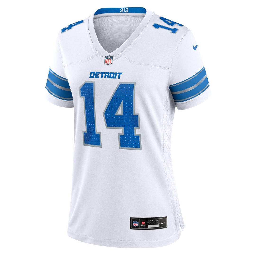 Amon-Ra St. Brown Detroit Lions Women's White Game Jersey - White