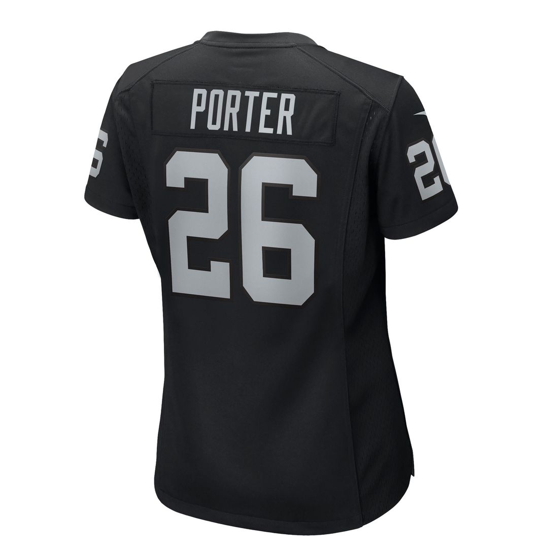 Darien Porter Las Vegas Raiders Women's Team Game Jersey - Black