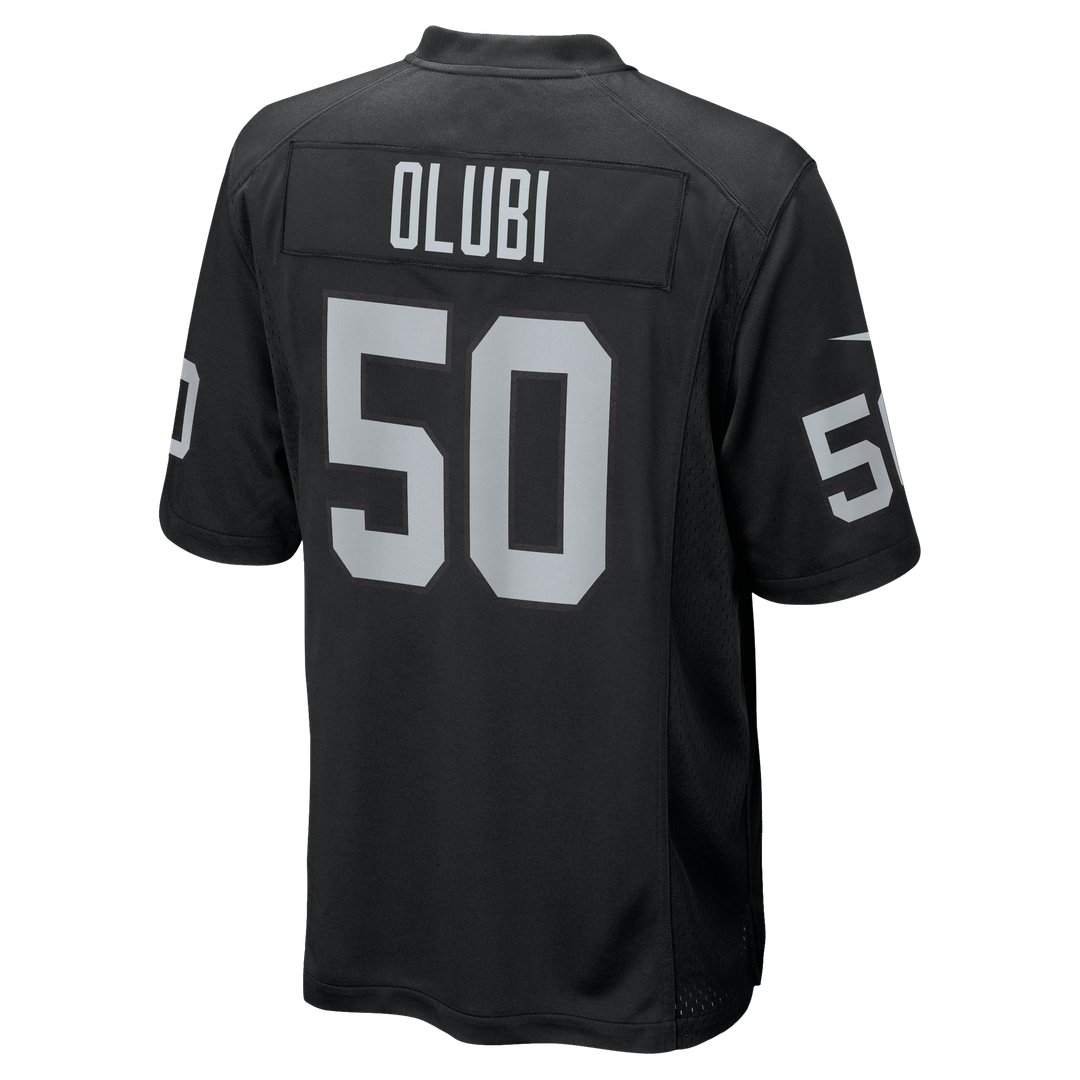 Segun Olubi Las Vegas Raiders Team Game Jersey - Black