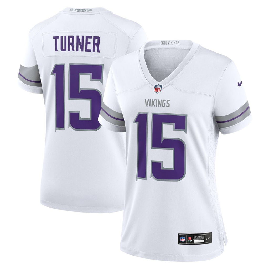 Dallas Turner Minnesota Vikings Women's Alternate Game Jersey - Purple