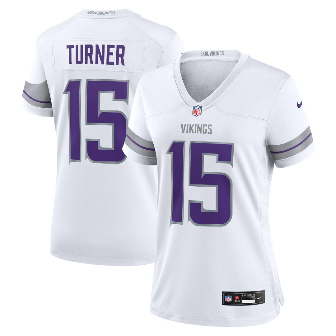 Dallas Turner Minnesota Vikings Women's Alternate Game Jersey - Purple