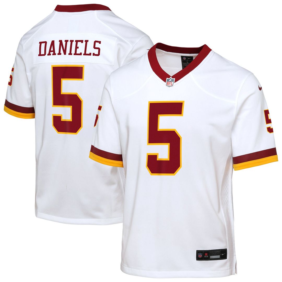 Jayden Daniels Washington Commanders Youth Game Jersey - Burgundy