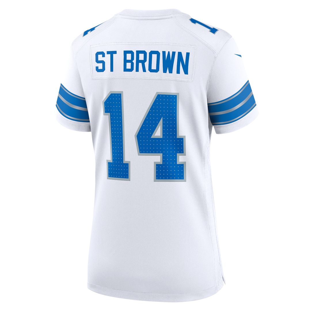 Amon-Ra St. Brown Detroit Lions Women's Team Game Jersey - Blue