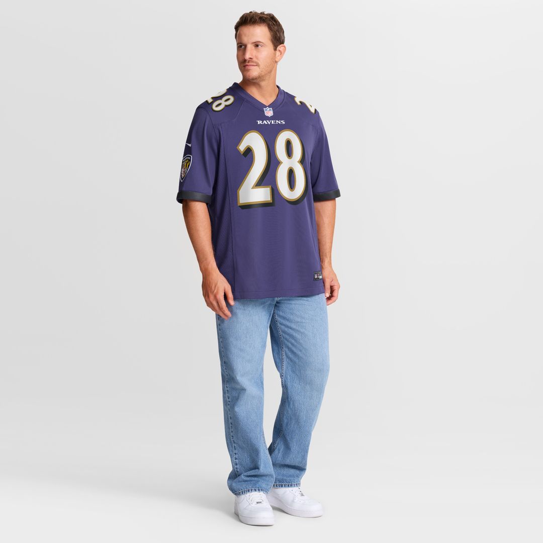 Taven Bryan Baltimore Ravens Team Game Jersey - Purple