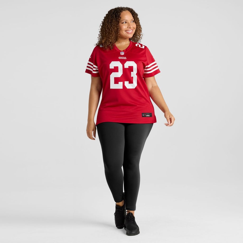 Christian McCaffrey San Francisco 49ers Women's Player Jersey - Scarlet