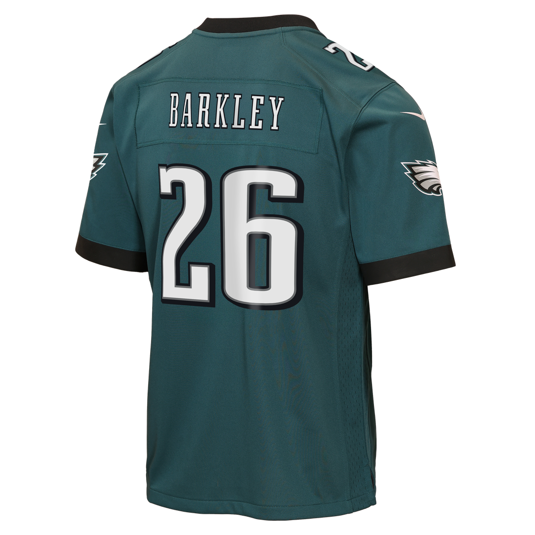 Saquon Barkley Philadelphia Eagles Youth Team Game Jersey - Midnight Green