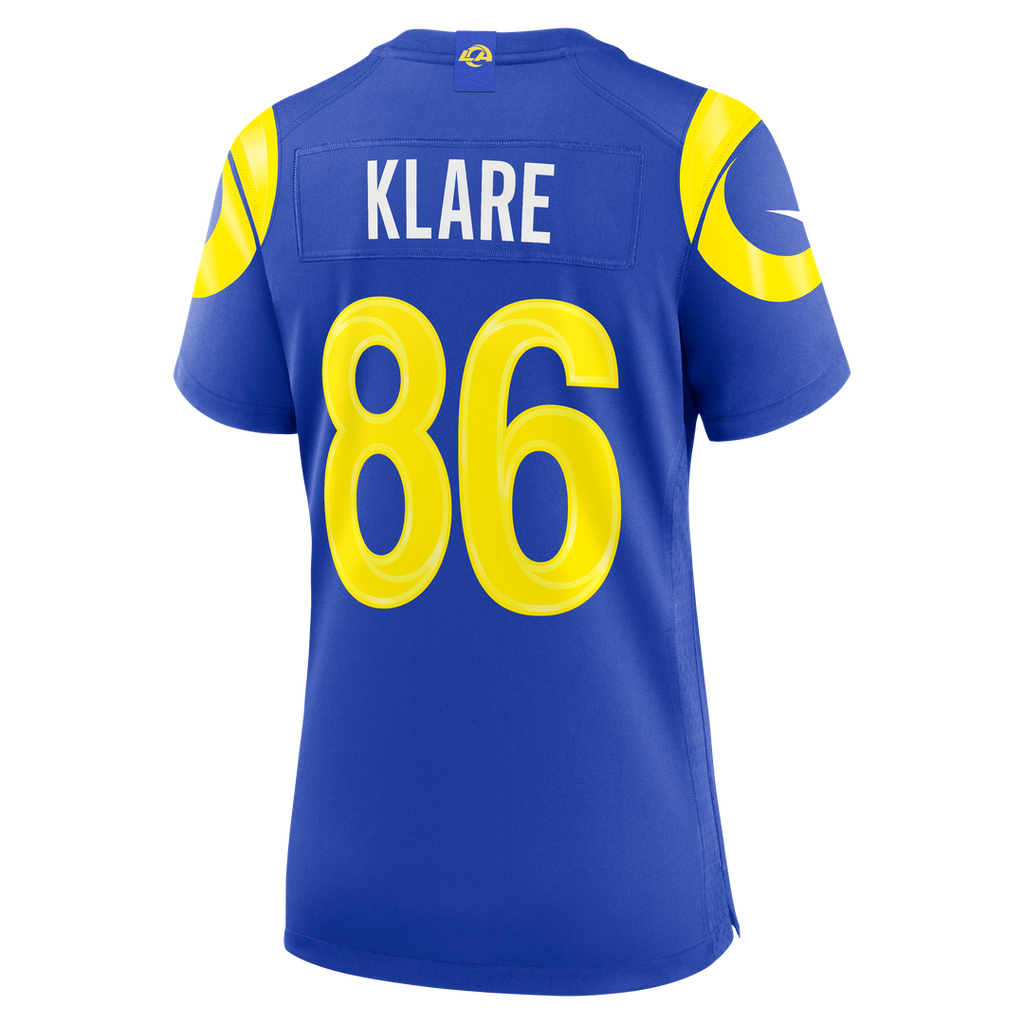 Max Klare Los Angeles Rams Women's Team Game Jersey - Royal