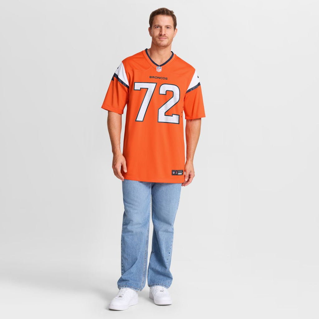 Garett Bolles Denver Broncos Team Game Jersey - Orange
